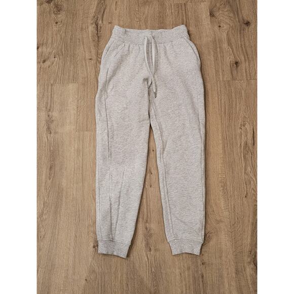LULULEMON Women Scuba High-Rise Jogger Fleece 4 Heathered Core Ultra Light Grey - Picture 1 of 7